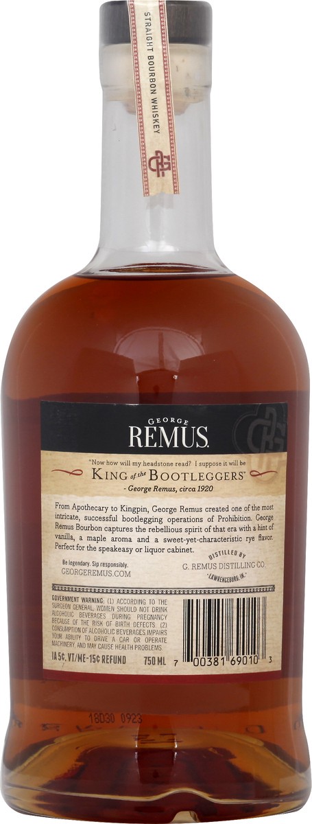 slide 7 of 9, George Remus Straight Bourbon Whiskey George Remus Small Batch Bourbon Whiskey, 750ML, 750 ml