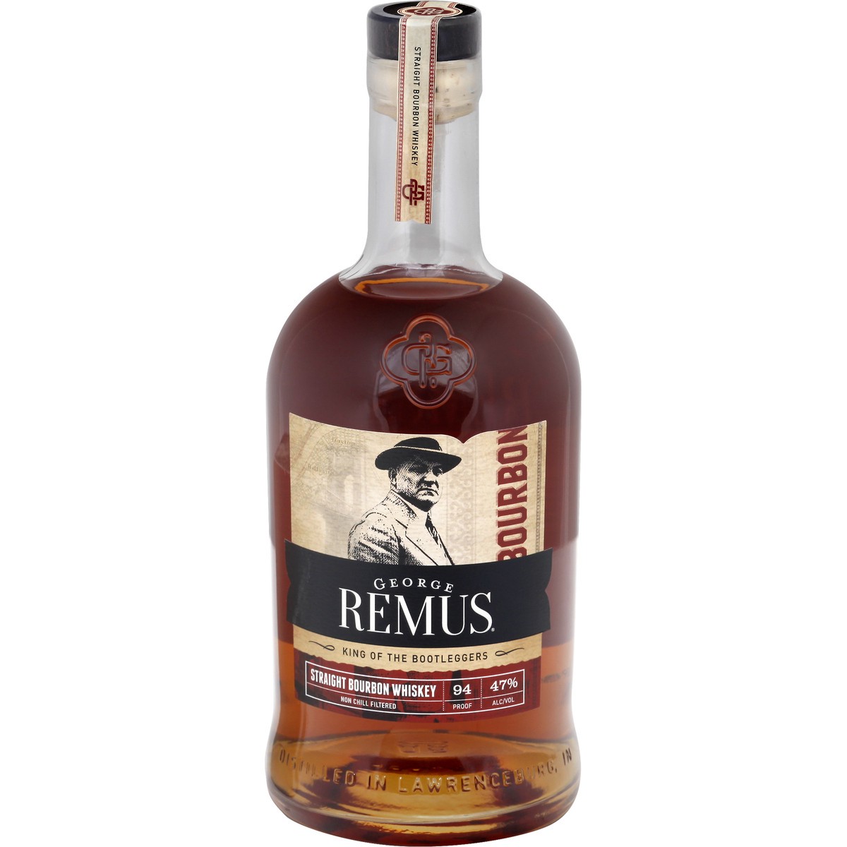 slide 1 of 6, George Remus Whiskey, Bourbon, Straight, 750 ml