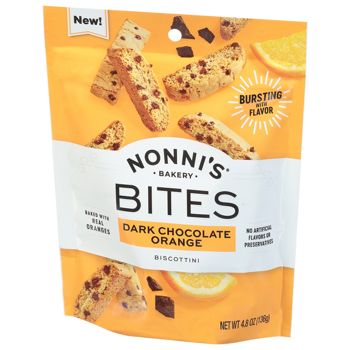 slide 3 of 12, Nonni's Bites Dark Chocolate Orange Biscottini 4.8 oz, 4.8 oz