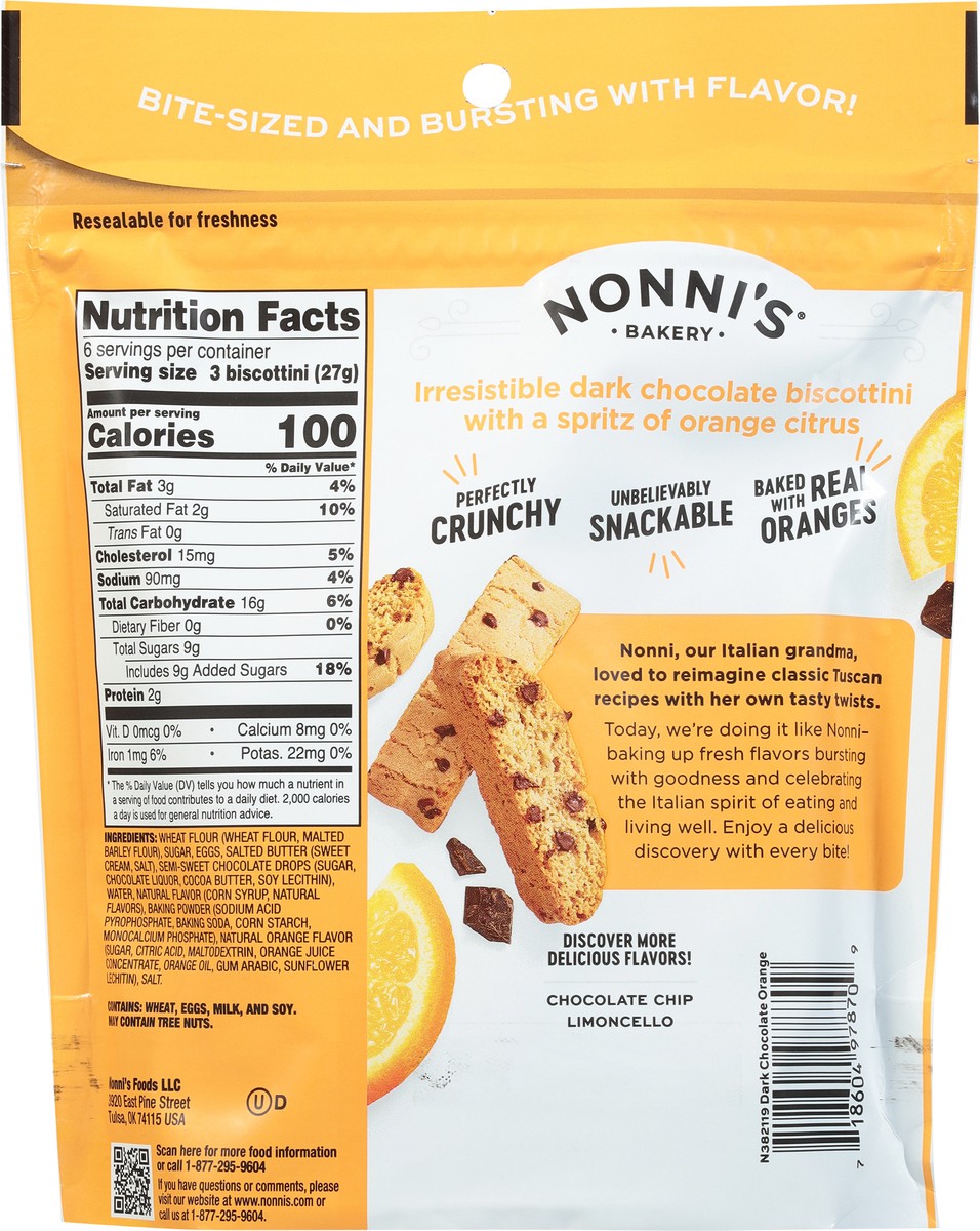 slide 9 of 12, Nonni's Bites Dark Chocolate Orange Biscottini 4.8 oz, 4.8 oz