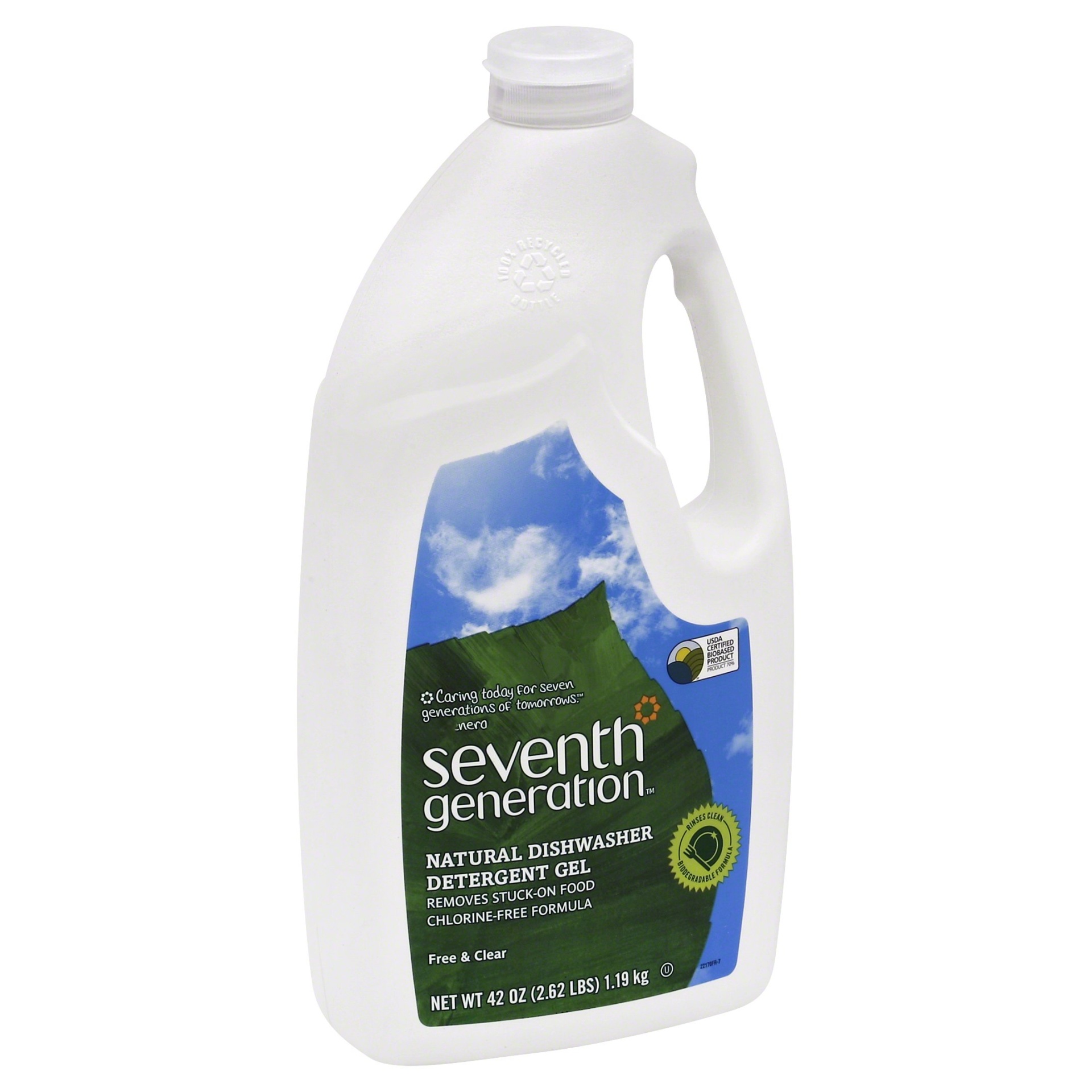 slide 1 of 2, Seventh Generation Free & Clear Dishwasher Gel, 42 oz