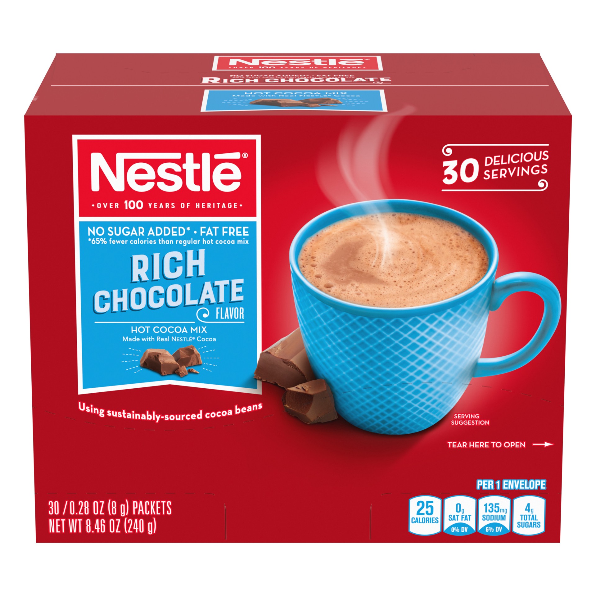 slide 1 of 5, Nestlé Sugar Free Hot Cocoa Mix (BULK) - 30 ct, 30 ct