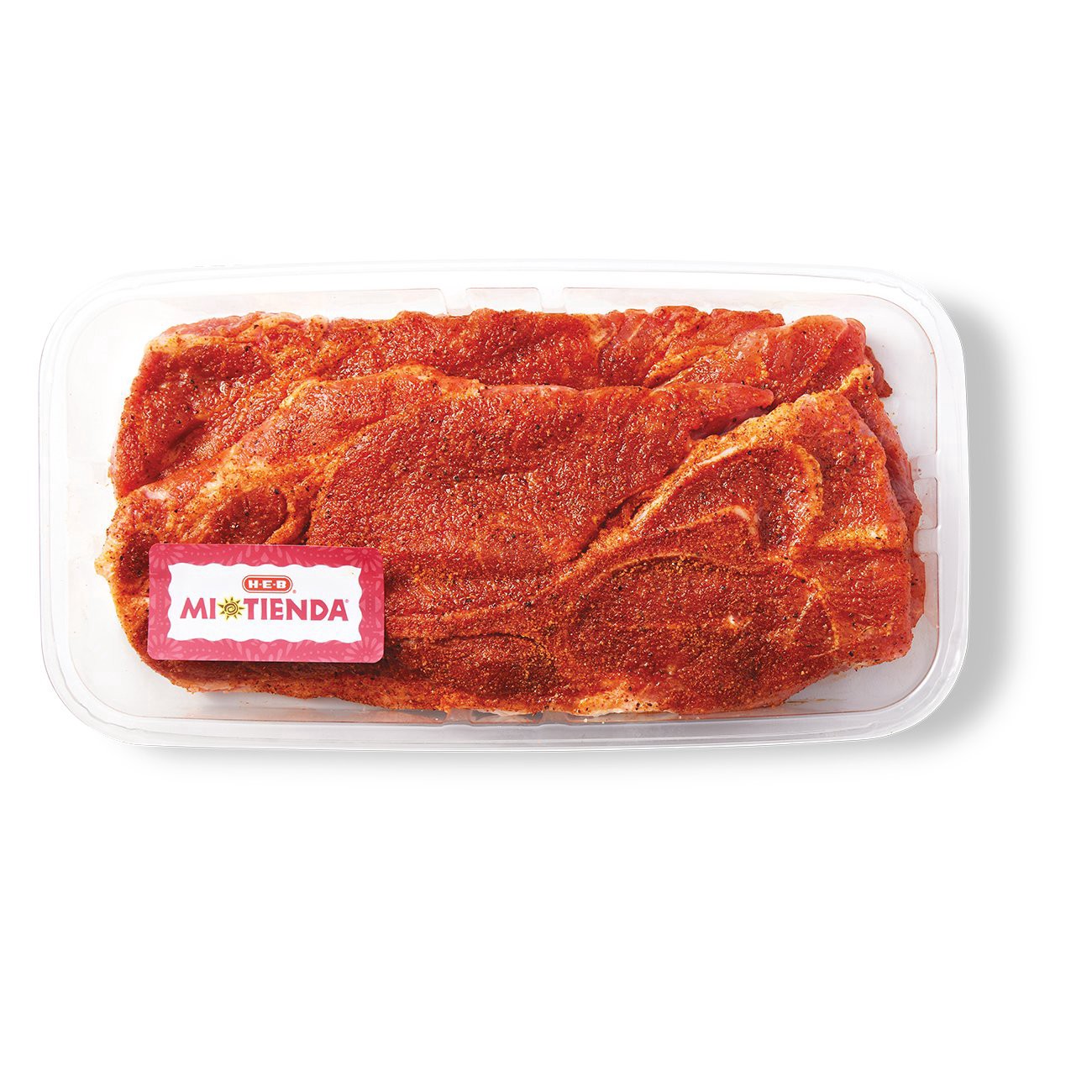 slide 1 of 1, H-E-B Mi Tienda Seasoned Bone-in Pork Butt Steaks – All Purpose, per lb