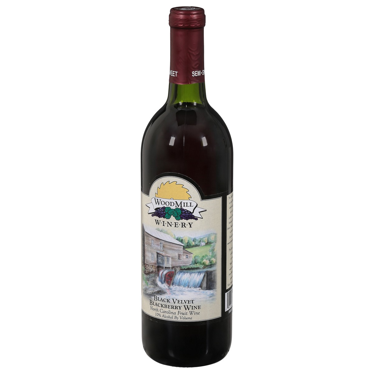 slide 8 of 9, WoodMill Winery Semi-Sweet Black Velvet Blackberry Wine 750 ml, 750 ml