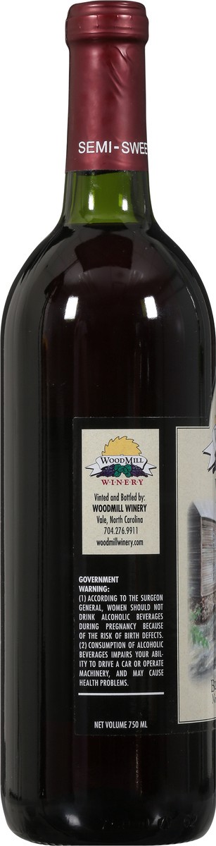 slide 3 of 9, WoodMill Winery Semi-Sweet Black Velvet Blackberry Wine 750 ml, 750 ml