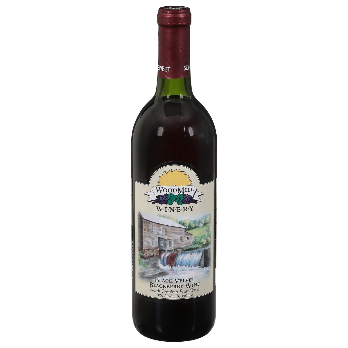 slide 1 of 9, WoodMill Winery Semi-Sweet Black Velvet Blackberry Wine 750 ml, 750 ml