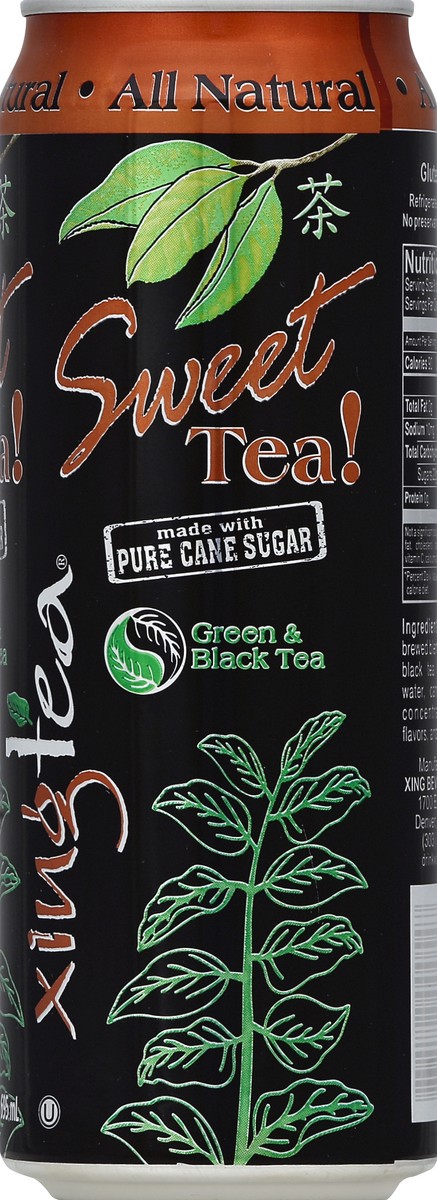 slide 4 of 4, Xing Tea Sweet Tea, Green & Black, 23.5 oz