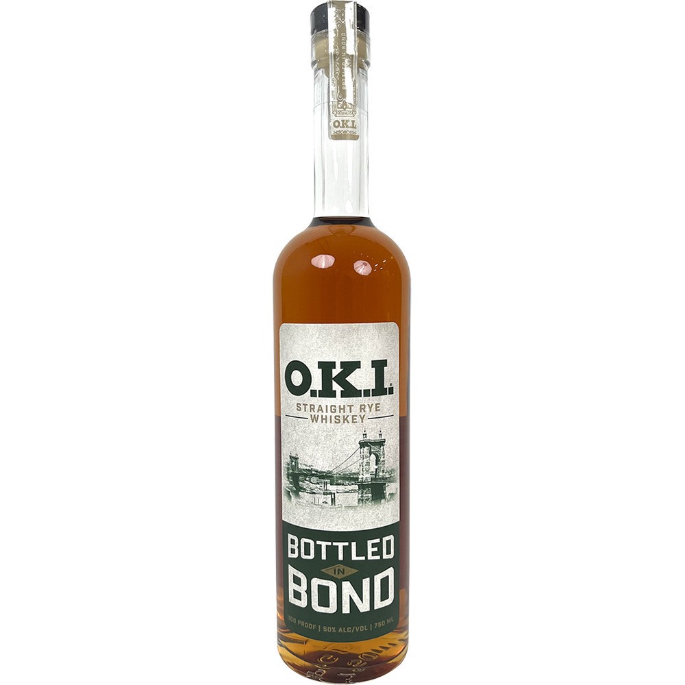 slide 1 of 1, O.k.i. Straight Rye Bib Whiskey, 750 ml