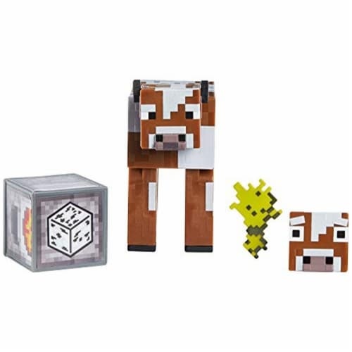 slide 1 of 1, Minecraft Earth 3.25" Cow Figure, 1 ct