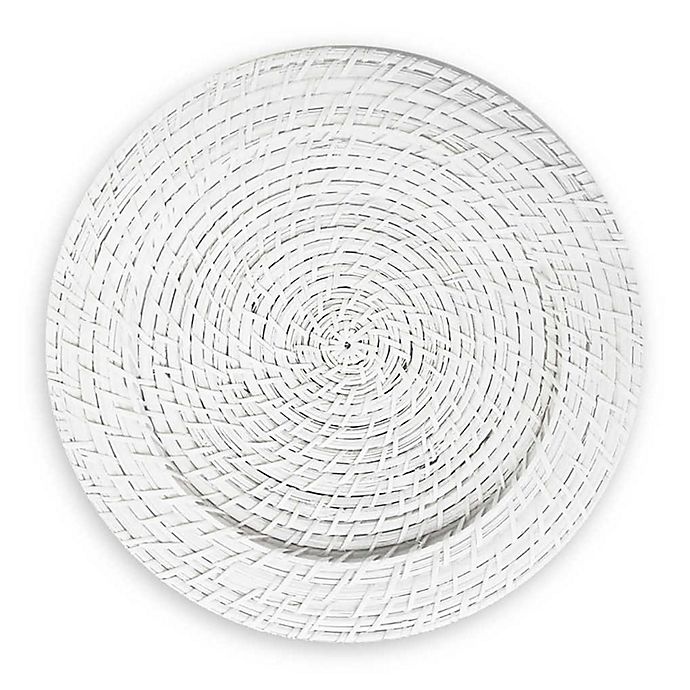 slide 1 of 3, ChargeIt by Jay Rattan Charger Plates - White, 4 ct