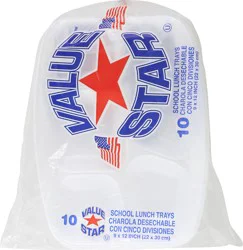 Value Star Disposable School Lunch Tray
