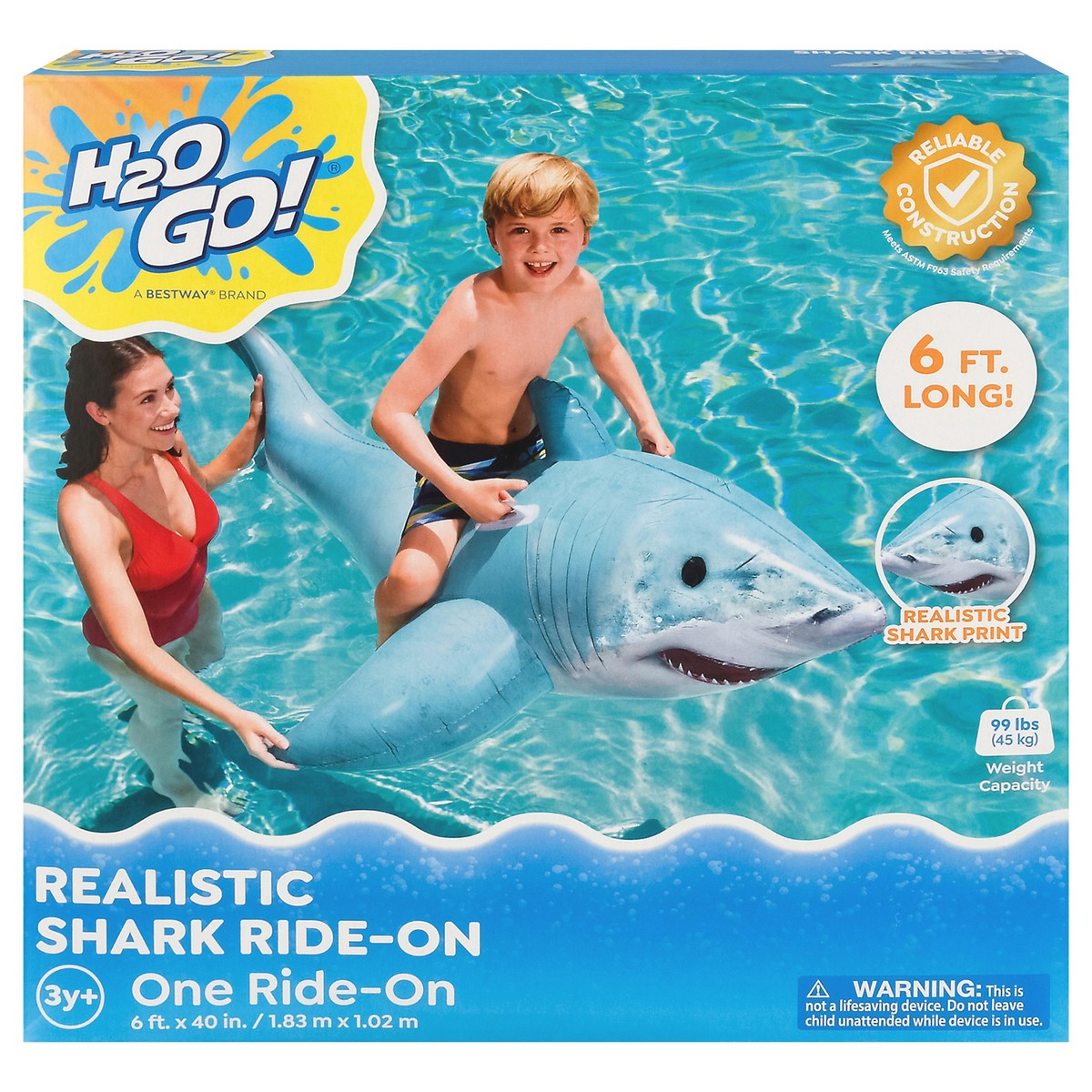slide 5 of 12, H2OGo! 3y+ Realistic Shark Ride-On 1 ea, 1 ct