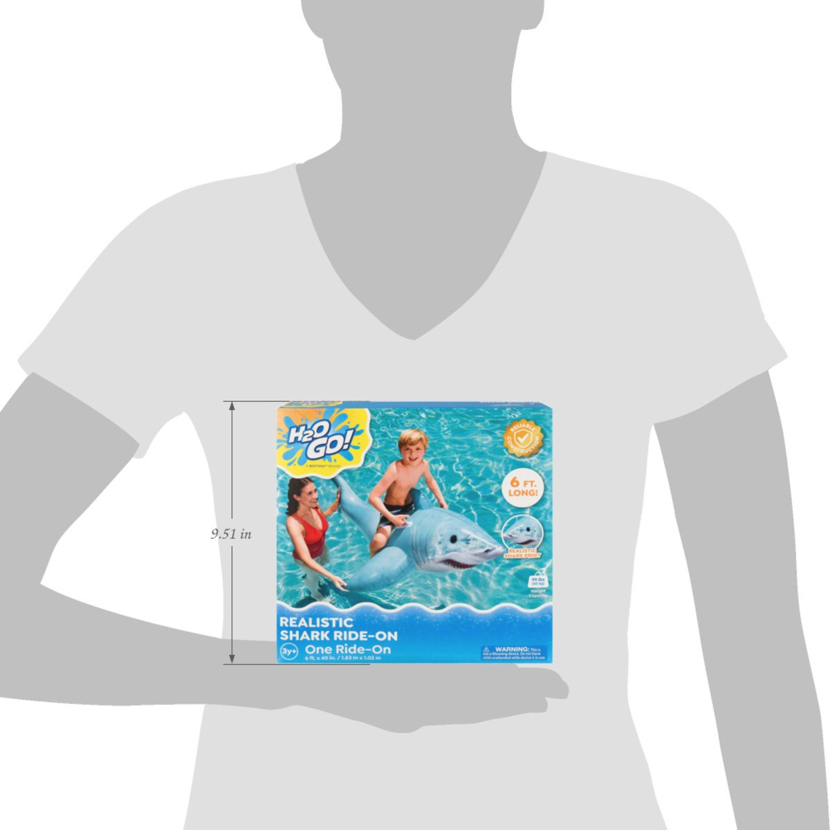 slide 7 of 12, H2OGo! 3y+ Realistic Shark Ride-On 1 ea, 1 ct