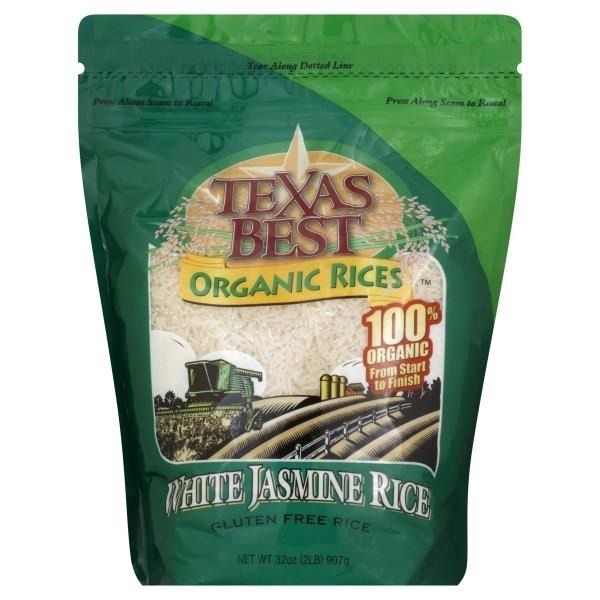 slide 1 of 2, Texas Best Organic White Jasmine Rice, 32 oz