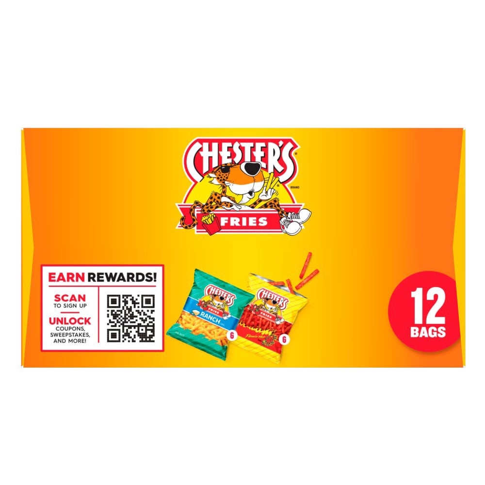 slide 3 of 5, Chester's Fries Corn Snacks Variety Mix 12 Oz, 12 Count, 12 ct