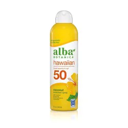 Alba Botanica Hawaiian Sunscreen Coconut Clear Spray Spf 50