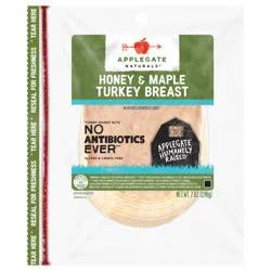 Applegate Natural Honey & Maple Turkey Breast Sliced, 7oz