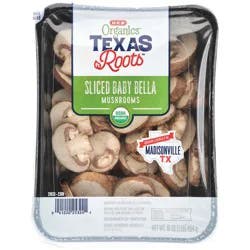 H-E-B Organic Sliced Baby Bella Mushrooms