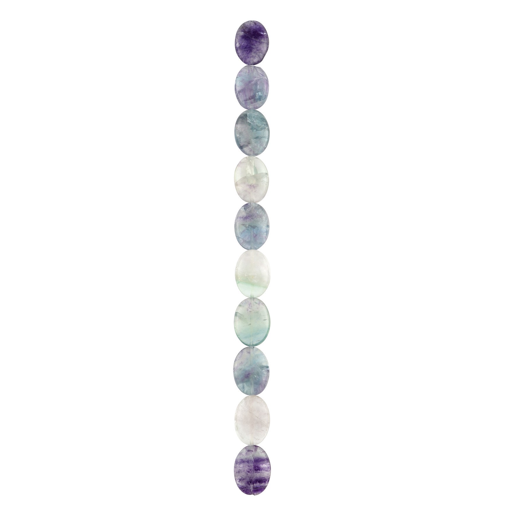slide 2 of 3, Flourite Oval Beads, 18mm By Bead Landing, 18mm