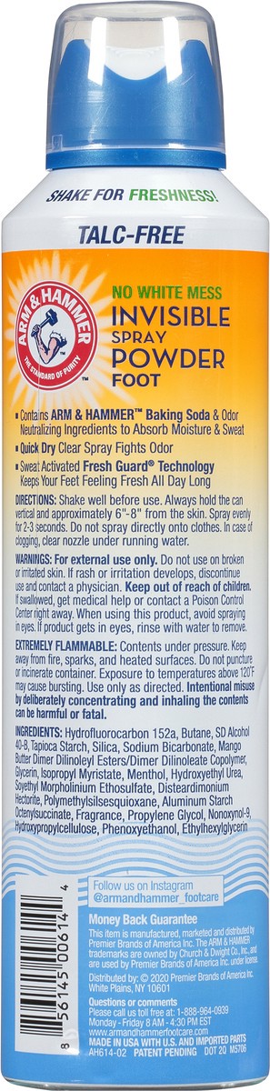 slide 5 of 9, Arm & Hammer Easy Spray Foot Powder, 7.5 oz