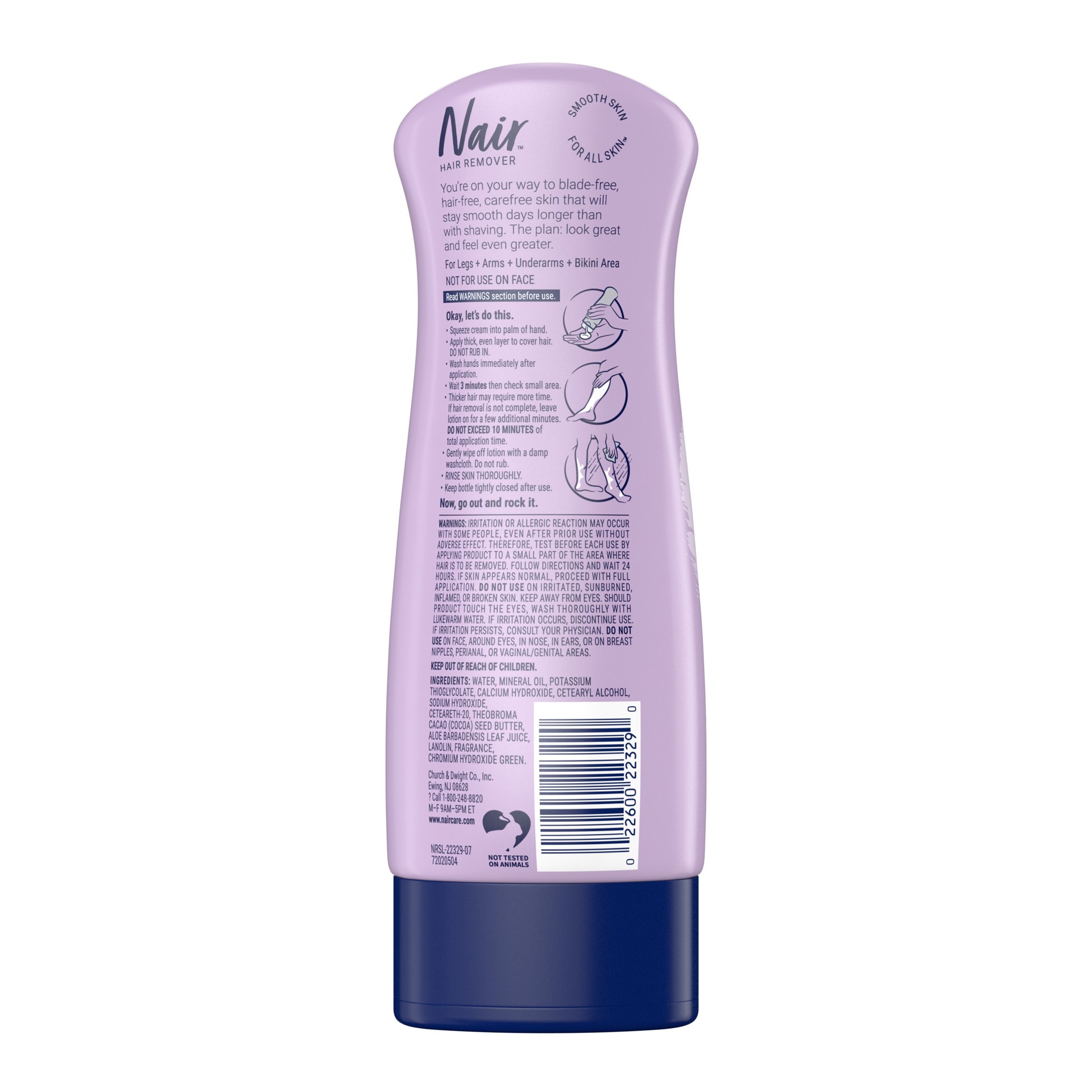 slide 4 of 4, Nair Hair Removal Body Cream, Aloe and Water Lily - 9.0oz, 9 oz