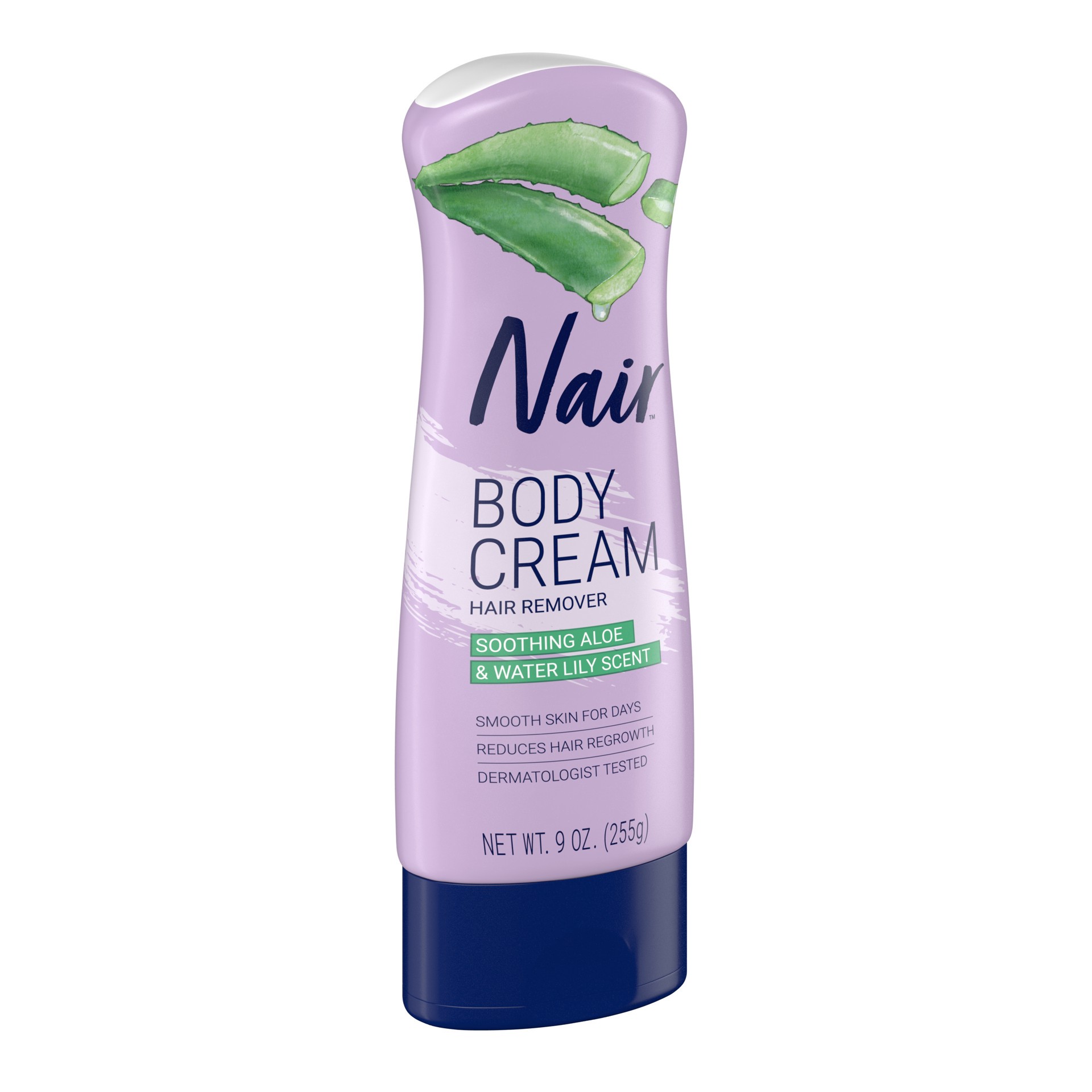 slide 2 of 4, Nair Hair Removal Body Cream, Aloe and Water Lily - 9.0oz, 9 oz