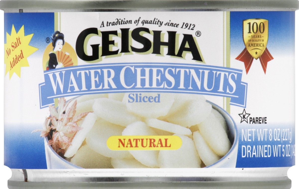 slide 3 of 3, Geisha Sliced Water Chestnuts, 5 oz