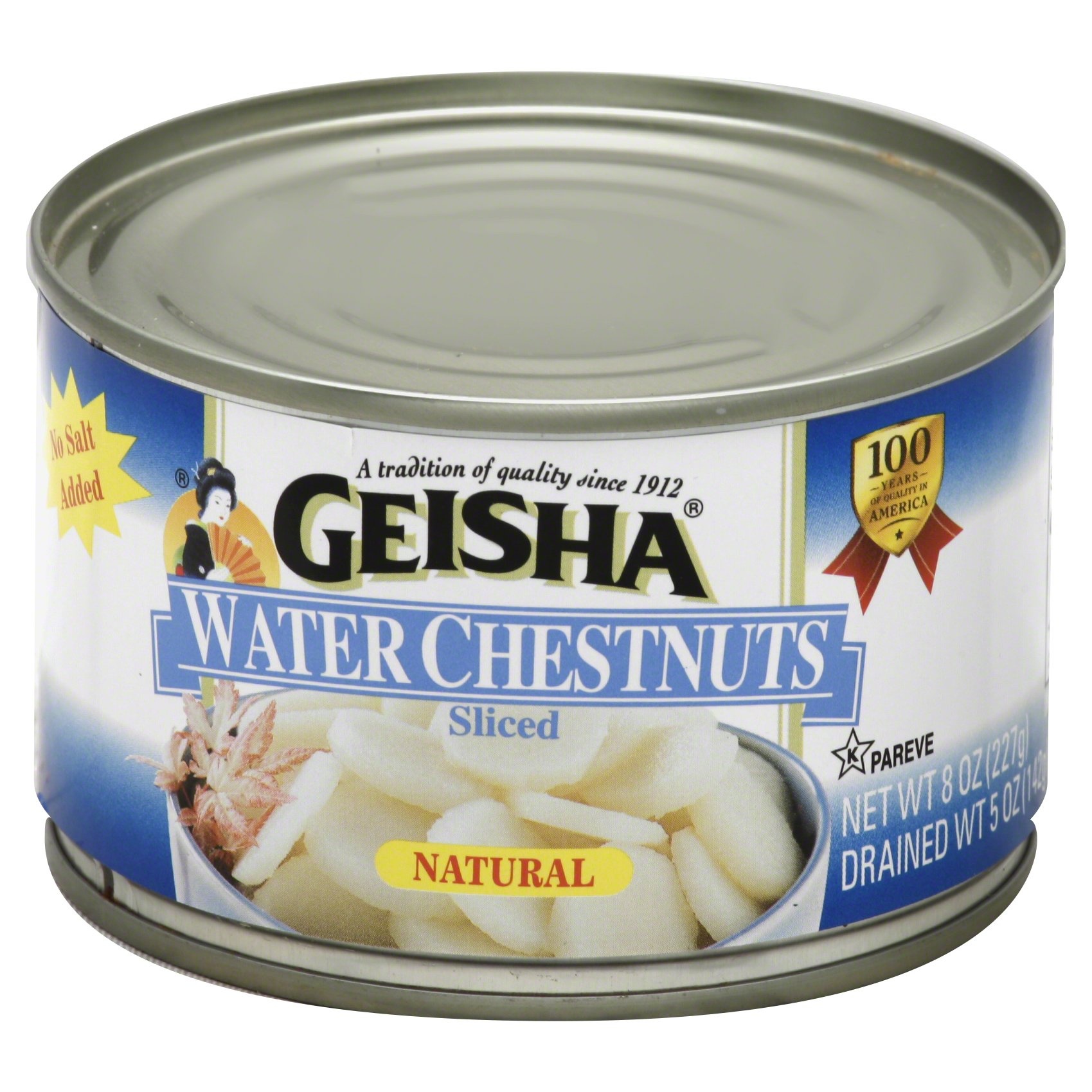 slide 1 of 9, Geisha Sliced Water Chestnuts, 5 oz