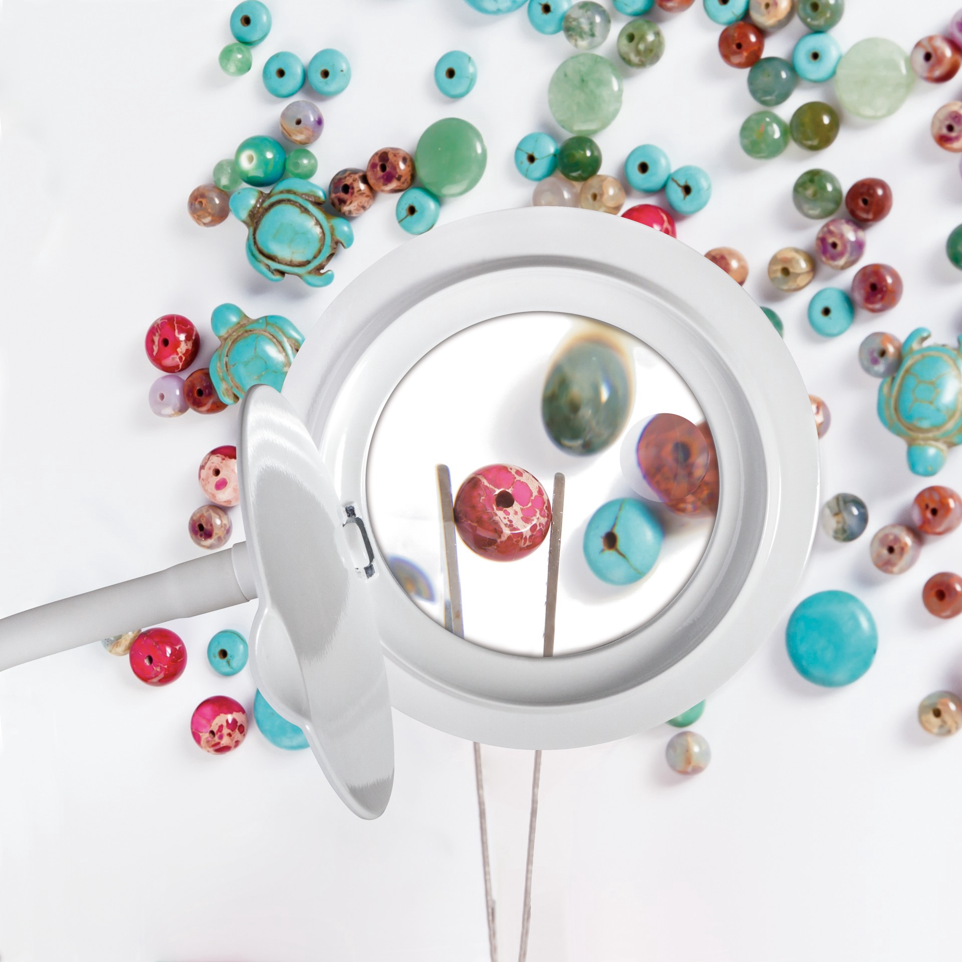 slide 2 of 9, Ott Lite Ottlite Lighted Magnifier Clip Lamp, 15.5 in