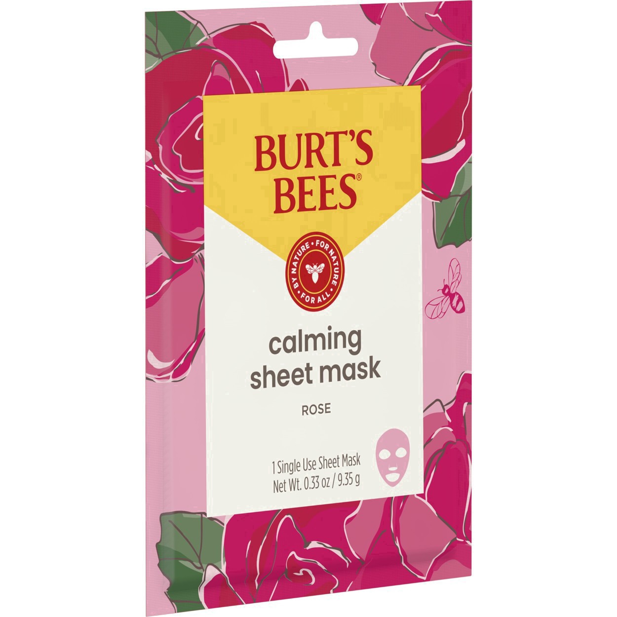 slide 65 of 76, Burt's Bees Calming Sheet Mask with Rose 1 ea, 0.33 oz