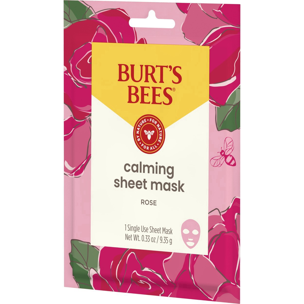 slide 59 of 76, Burt's Bees Calming Sheet Mask with Rose 1 ea, 0.33 oz