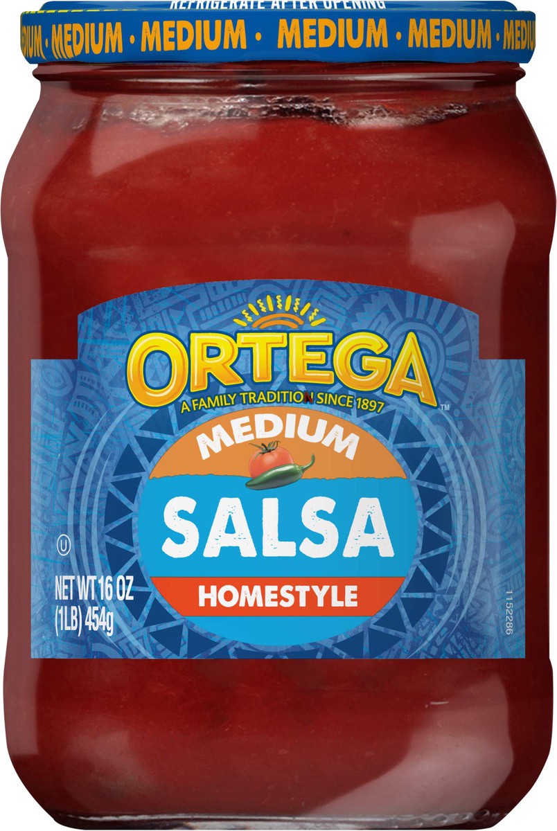 slide 9 of 11, Ortega Medium Homestyle Salsa 16 oz, 16 oz