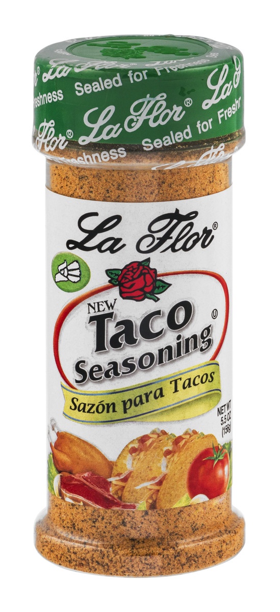 slide 1 of 1, La Flor Taco Seasoning, 5.5 oz