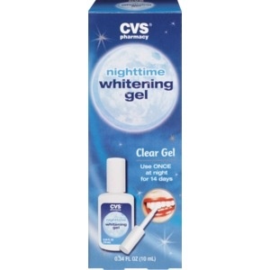 slide 1 of 1, CVS Health Whitening Gel Nighttime, 0.34 fl oz; 10 ml