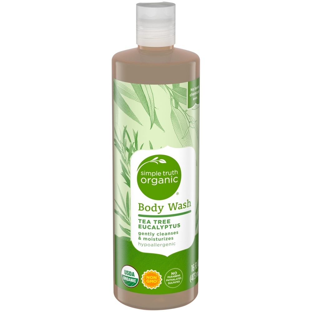 slide 1 of 1, Simple Truth Organic Tea Tree Eucalyptus Body Wash, 16 fl oz