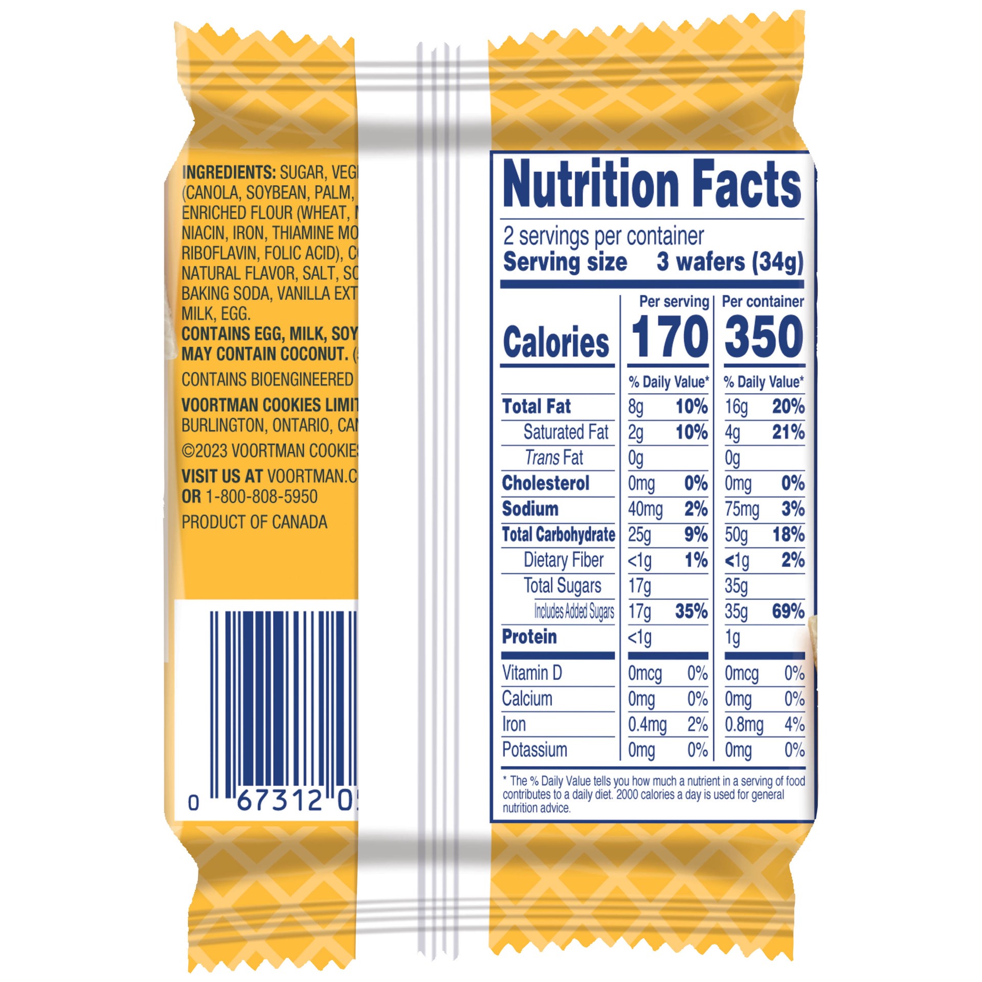 slide 4 of 5, Voortman Van Wafer Ss, 2.4 oz