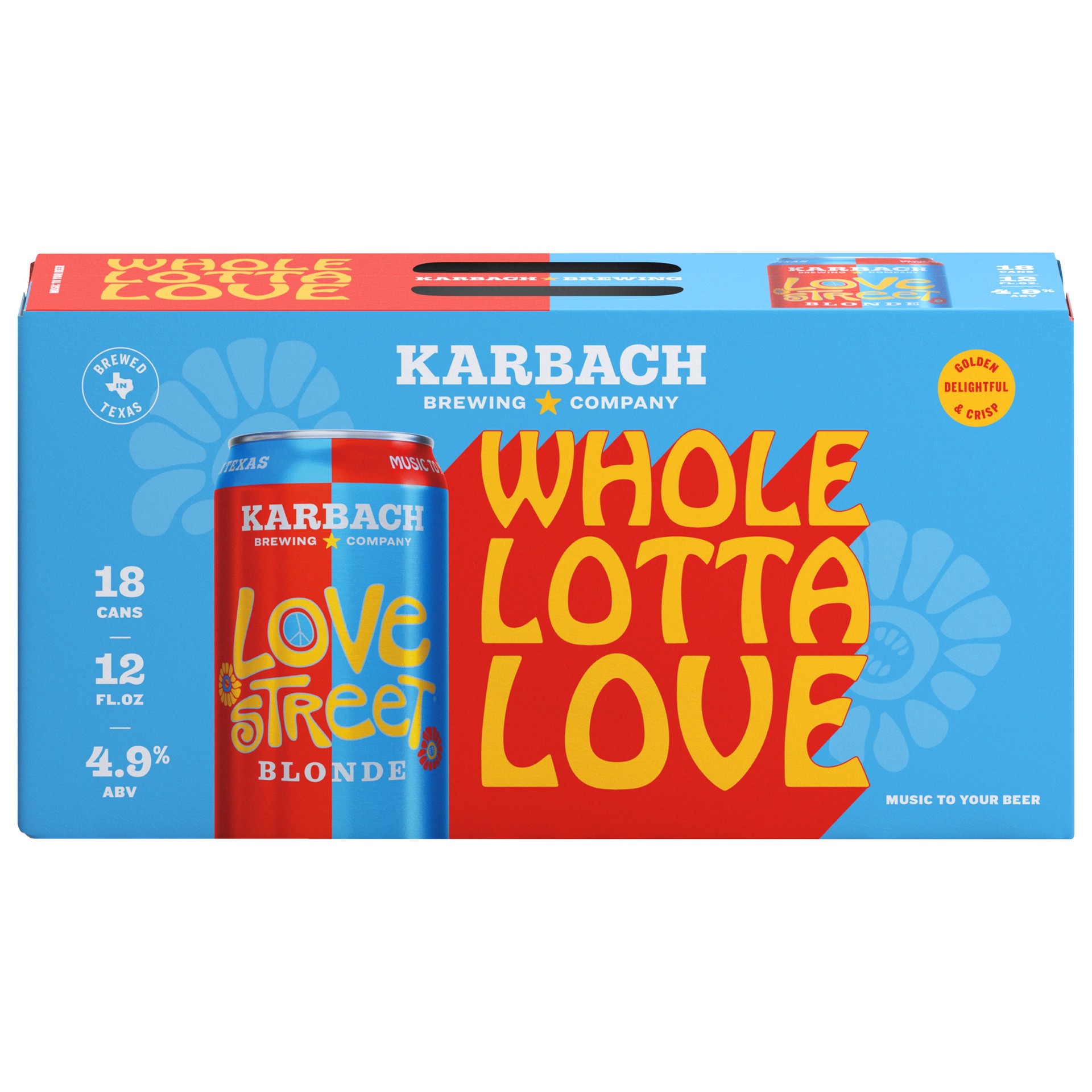 slide 3 of 4, Karbach Brewing Co. Love Street Blonde, 12oz. Can 18 pack, 18 ct; 12 oz