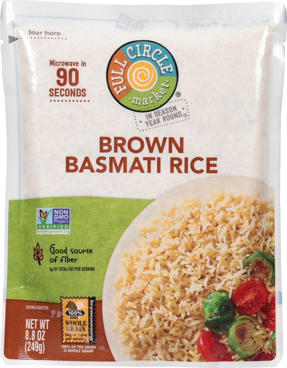 slide 6 of 9, Full Circle Market Brown Basmati Rice 8.8 oz, 8.8 oz