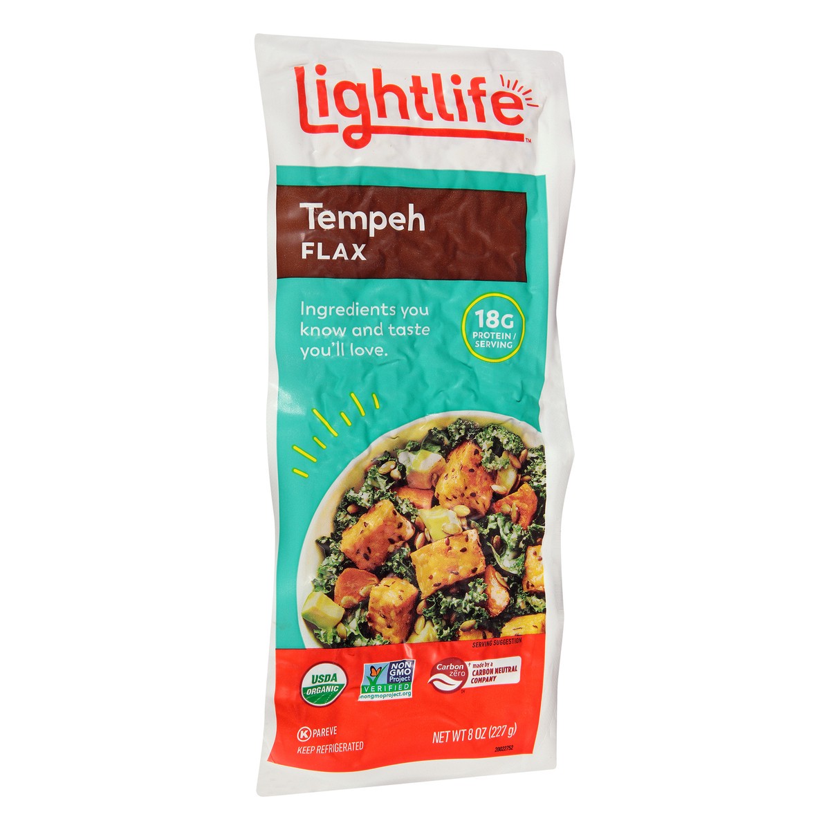 slide 9 of 11, Lightlife Organic Flax Plant-Based Tempeh, 8 oz