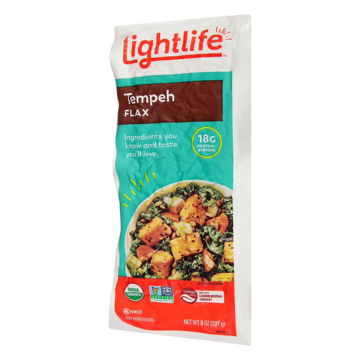 slide 6 of 11, Lightlife Organic Flax Plant-Based Tempeh, 8 oz