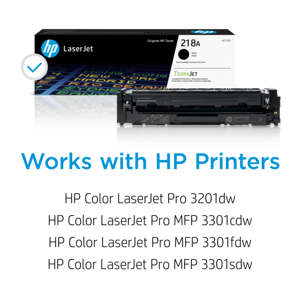 slide 5 of 10, HP 218A Black Standard Yield Original LaserJet Toner Cartridge, 1 ct