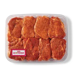 H-E-B Mi Tienda Seasoned Boneless Ribeye Pork Chops – Orange Pepper – Value Pack