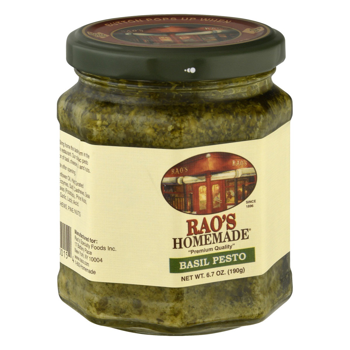 slide 5 of 9, Rao's Homemade Basil Pesto, 8.5 oz