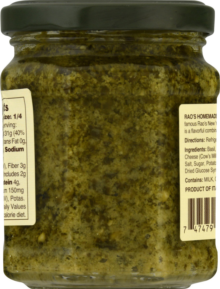 slide 8 of 9, Rao's Homemade Basil Pesto, 8.5 oz