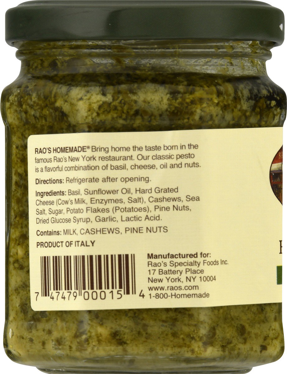 slide 6 of 9, Rao's Homemade Basil Pesto, 8.5 oz