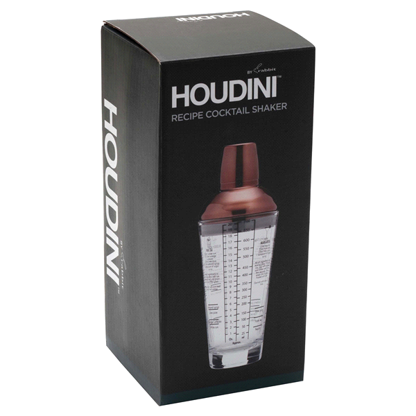 slide 1 of 1, Houdini Recipe Cocktail Shaker, 650 ml