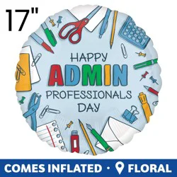 burton + BURTON Happy Admin Professionals Day Standard Balloon, 17"