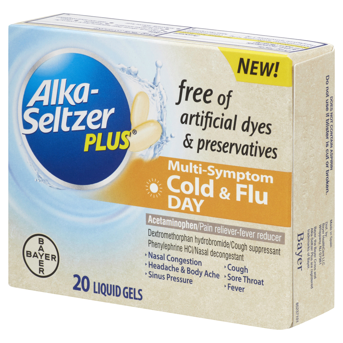 Alka-Seltzer Plus Cold & Flu Day Multi-Symptom Tablets 20 ct | Shipt