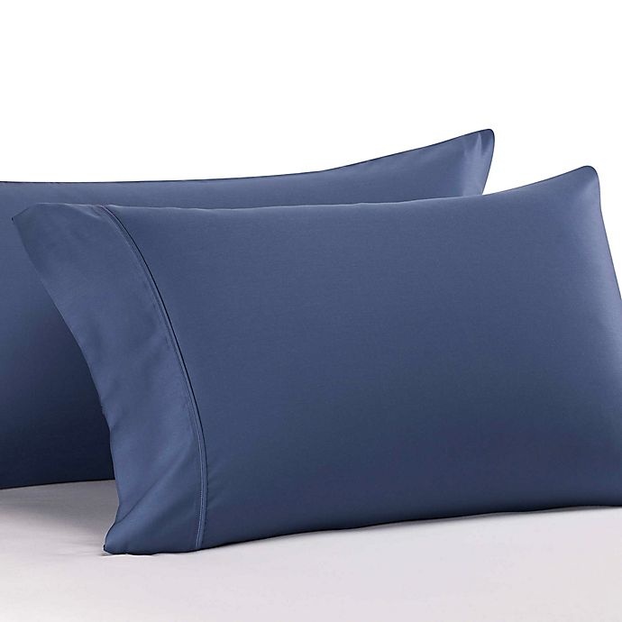 slide 1 of 2, Pure Beech 100% Modal Sateen Standard Pillowcases - Navy, 2 ct