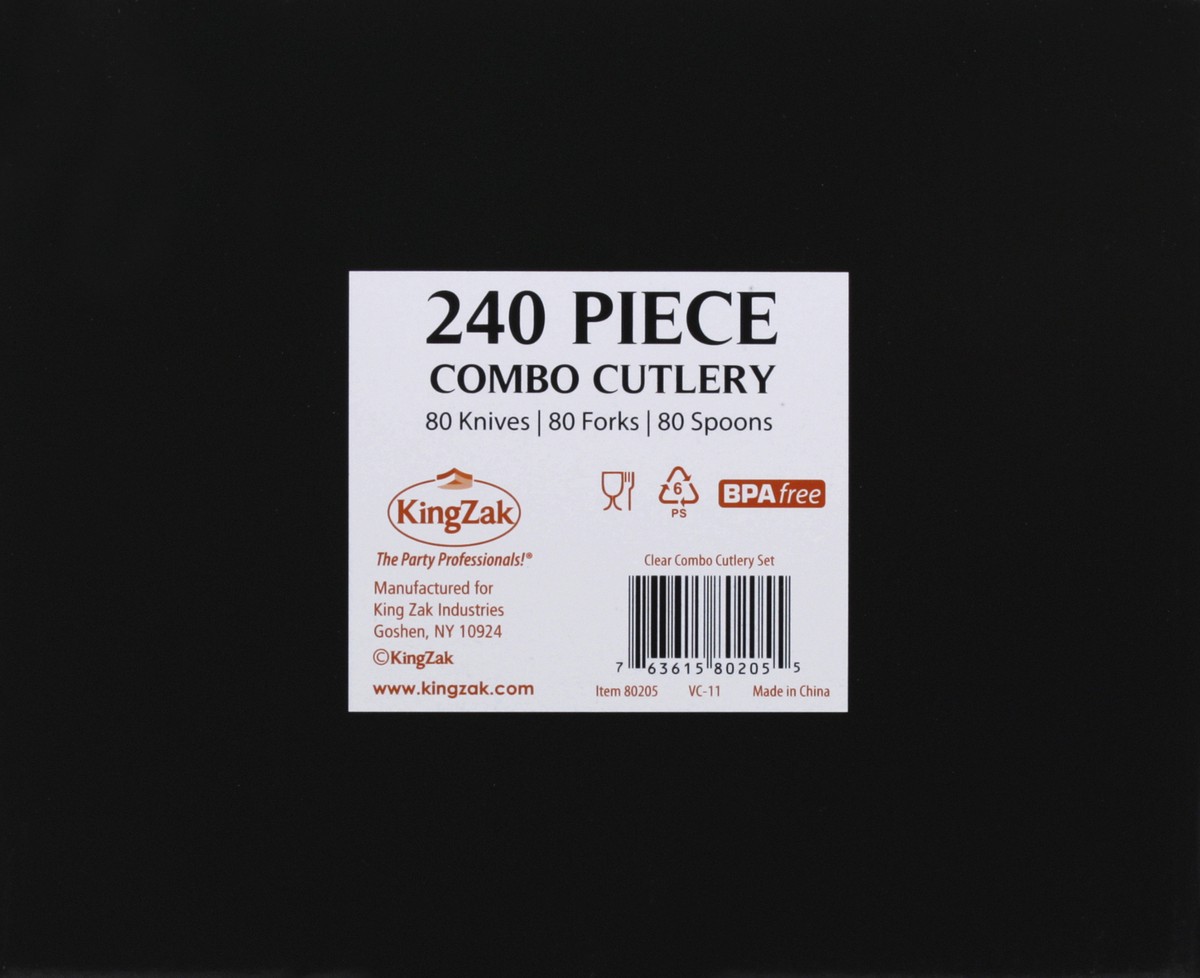 slide 4 of 6, King Zak Cutlery 240 ea, 240 ct